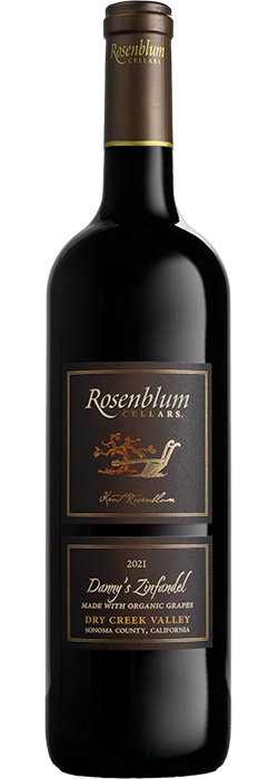 Danny's Zinfandel. Made with organic grapes. Dry Creek Valley, Sonoma County, California